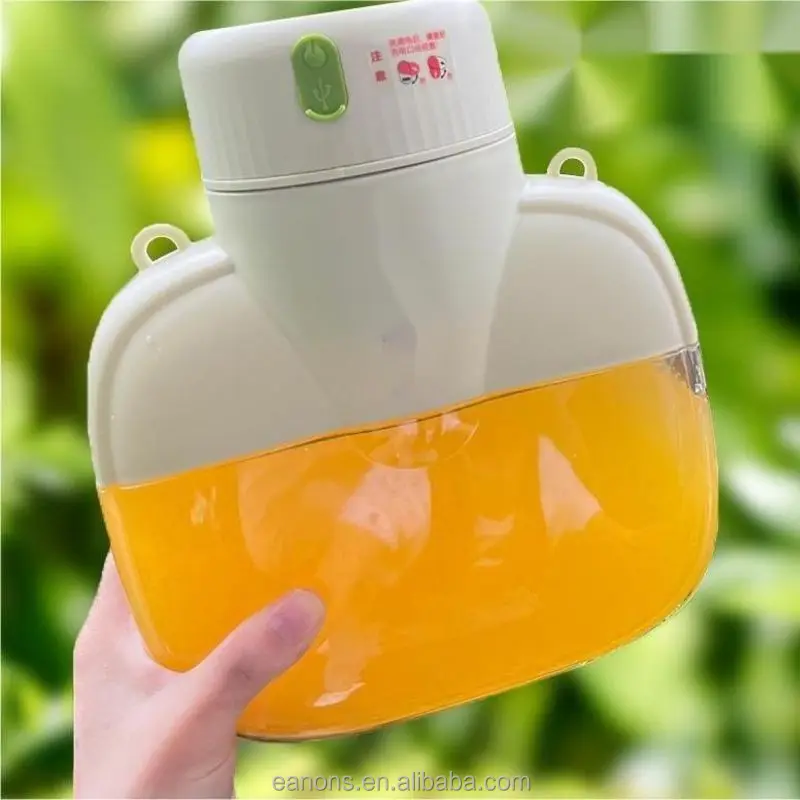 2023 Large Capacity 1l Outdoor Portable Usb Rechargeable Wireless Fresh Fruit Juice Mini Bottle Juicer Blender