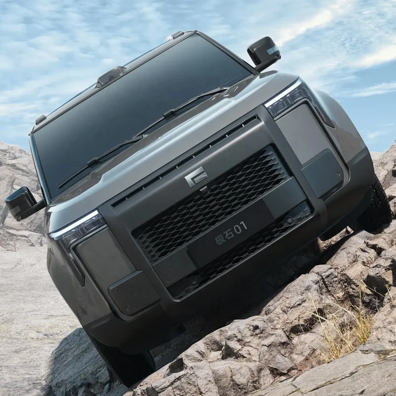 2023 Chinese BAIC JISHI 01 series Hybrid Car 7 seats big luxury SUV Long Range Electric Vehicle