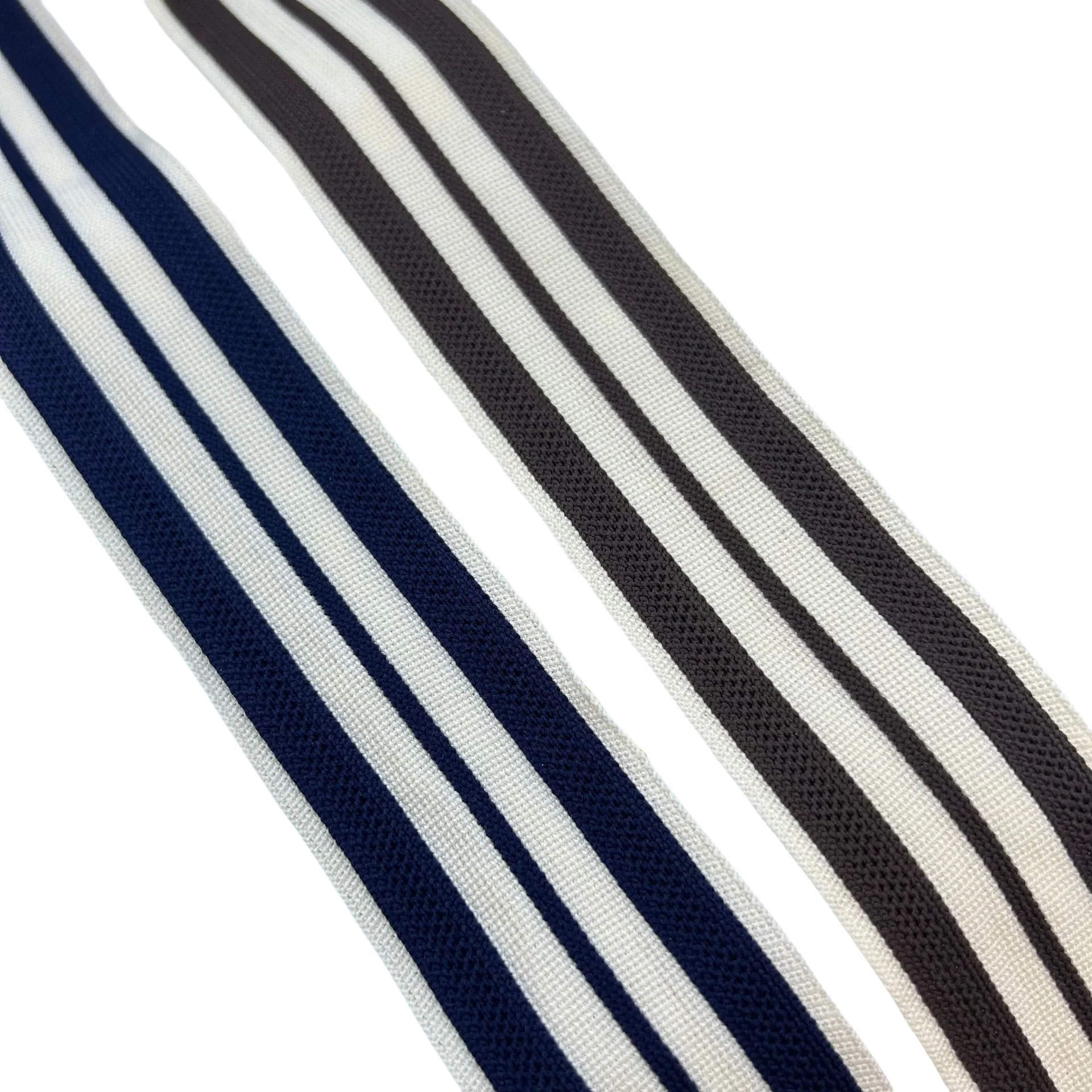 Trend fashion knitted belt woven slight elasticity jacquard striped Autumn/Winter webbing ribbon tape for casual Pants side