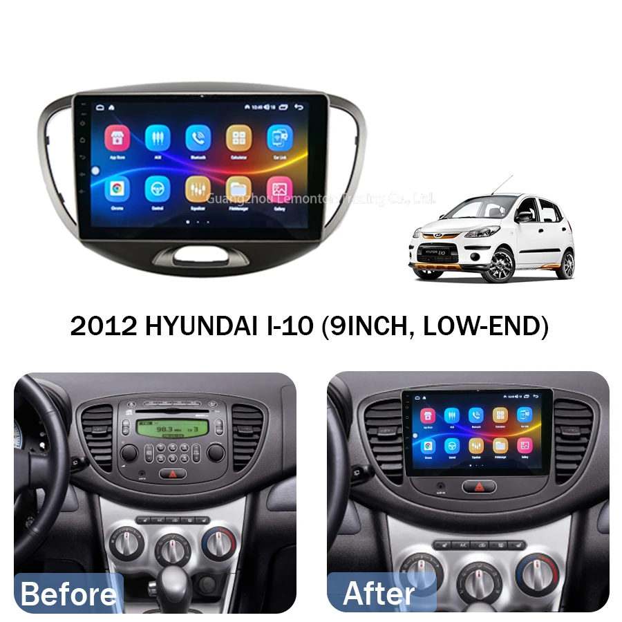 frame other interior accessories car dvd frame car radio screens for HYUNDAI I-10 LOW END 2012