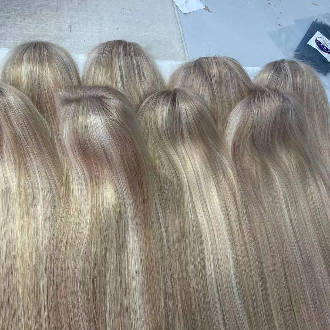 Jewish Wig Silk top Wig Highlights Wave Hair Kosher Wigs Sheitel Unprocessed European Virgin Hair For Black Woman