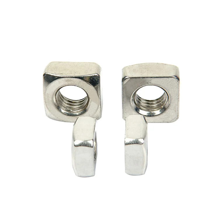 New Design Stainless Steel Din928 M6 M8 M10 M12 Square Welding Nut M6 Square Weld Nut Square Nut