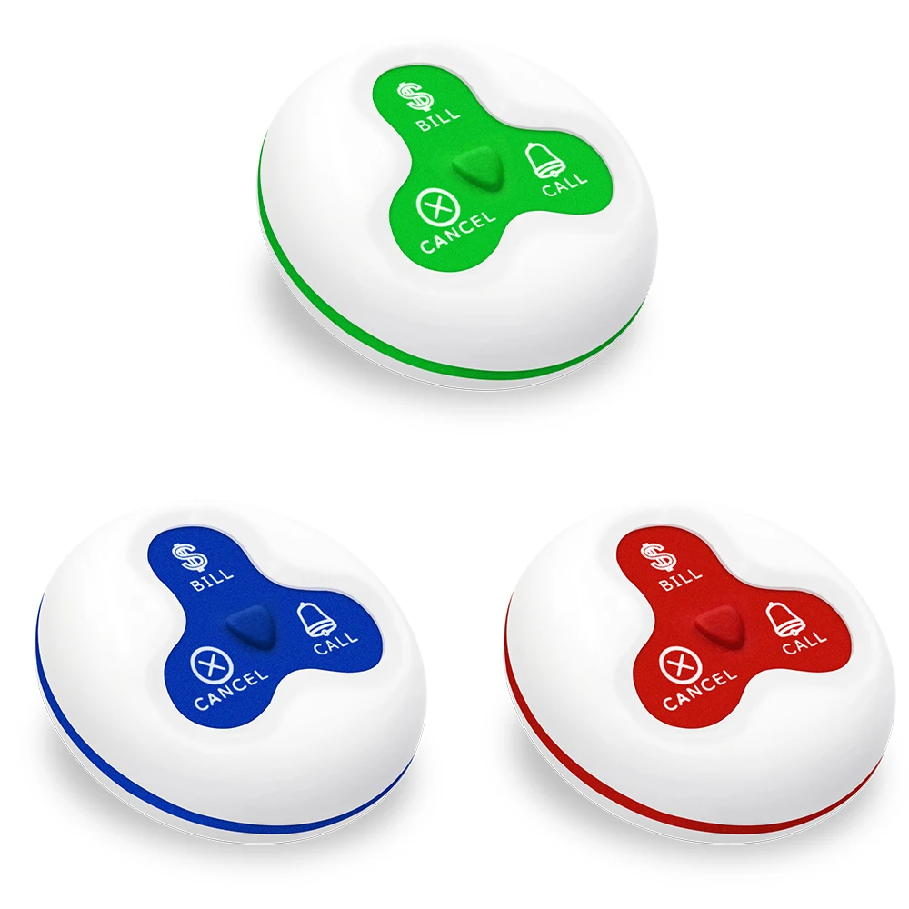 Restaurant Wireless Calling System Service Bell Waiter Call Button waterproof pager fast food restaurant pager system
