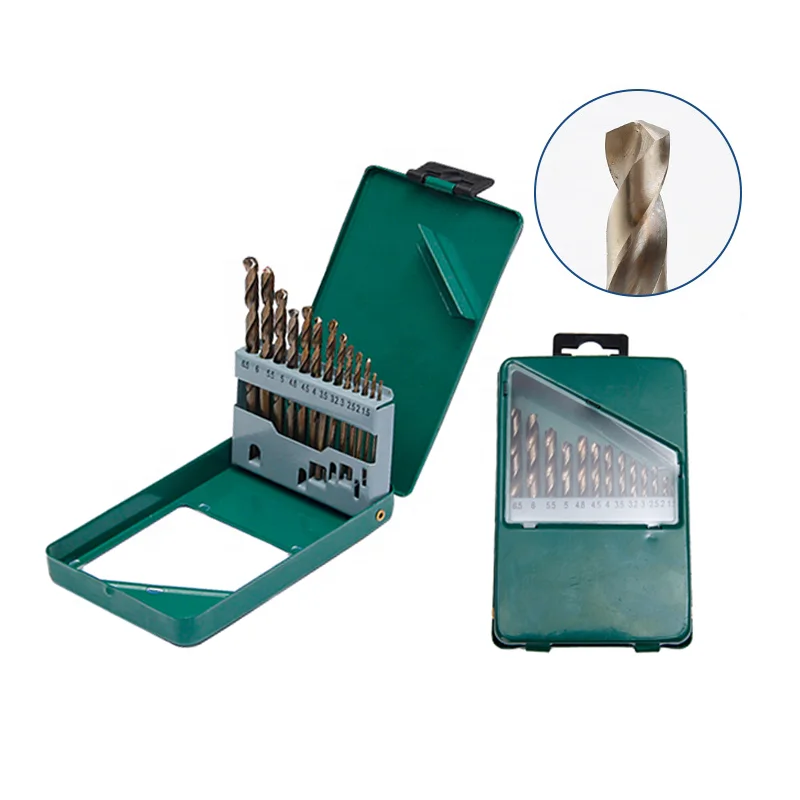 13 sets of iron boxes  M35 cobalt Metal Twist Drill Bit Set