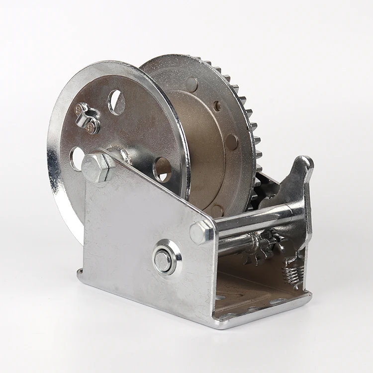 Portable small hand winch boat trailer hand winch with webbing or cable treuil manuel bateau