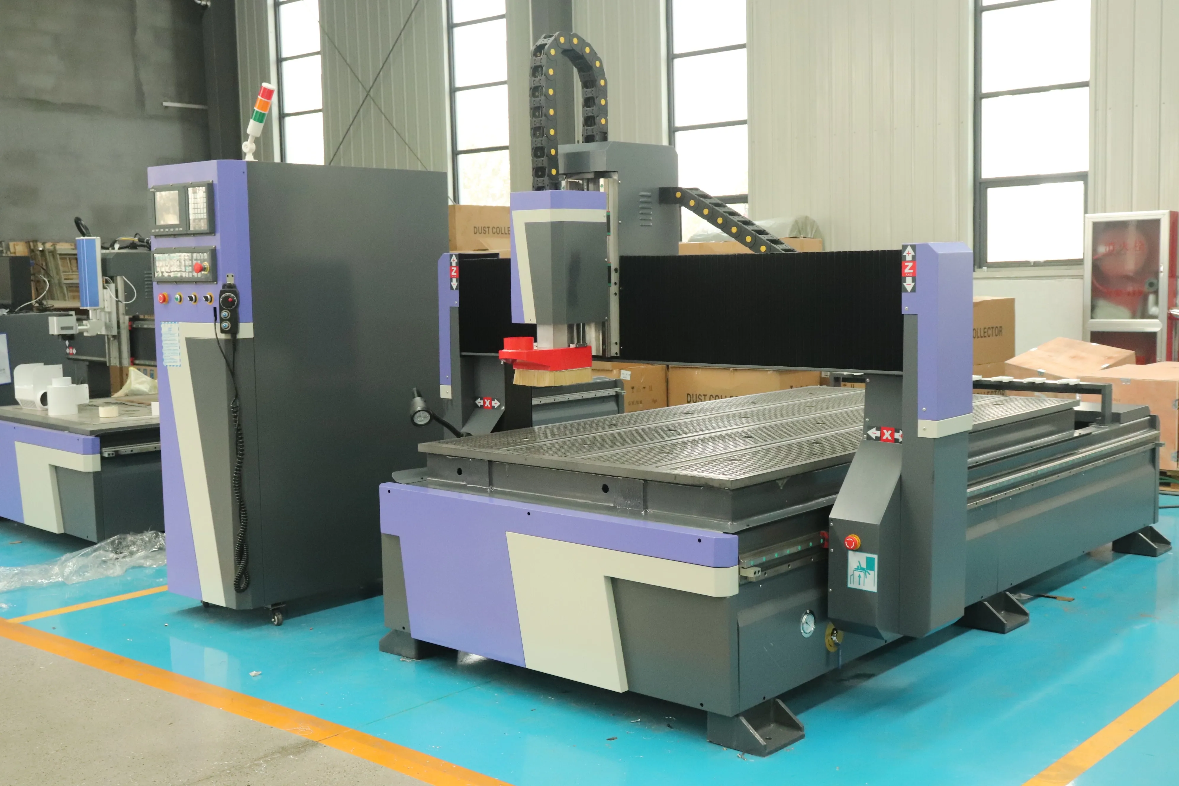 Yaskawa Japan servo motor and deriver for ATC woodworking cnc router machine 1530 with HSD spindle