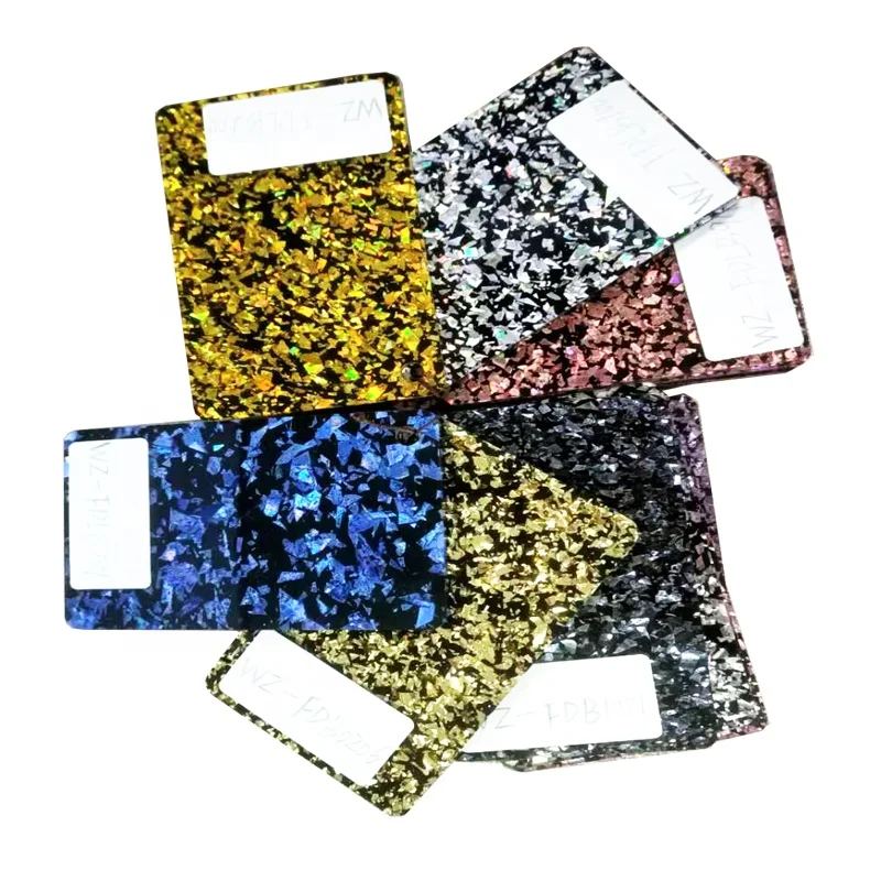 Sheets Pink Gold Acrylic Sheet Glitter Sticker 3mm Sheet