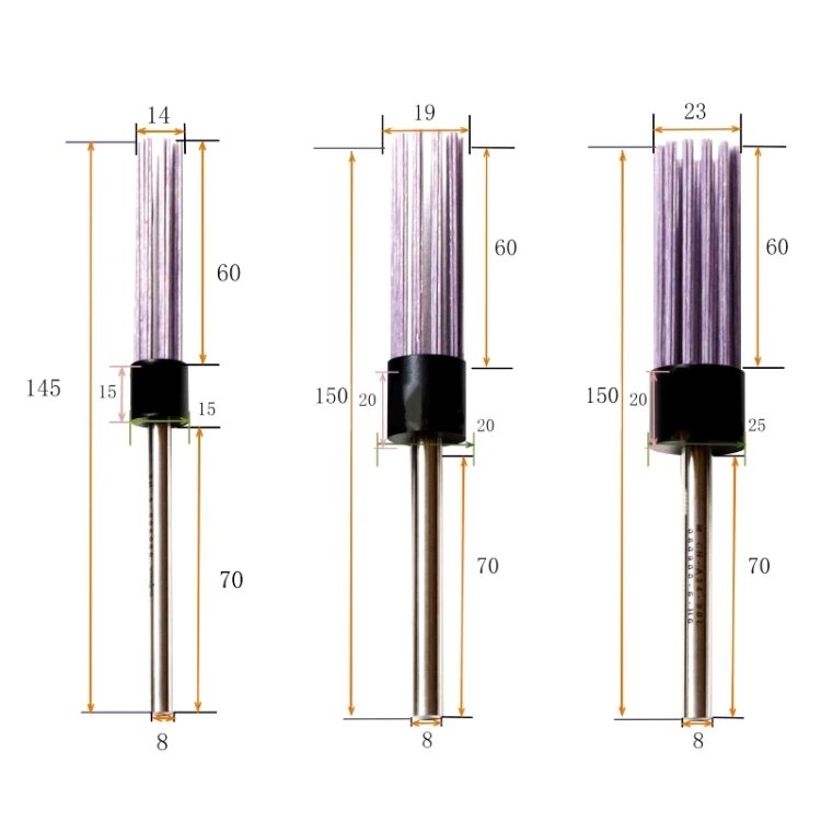 Ceramic Fiber Filament Brush Surface End Type for Polishing&Removing Cutter Marks