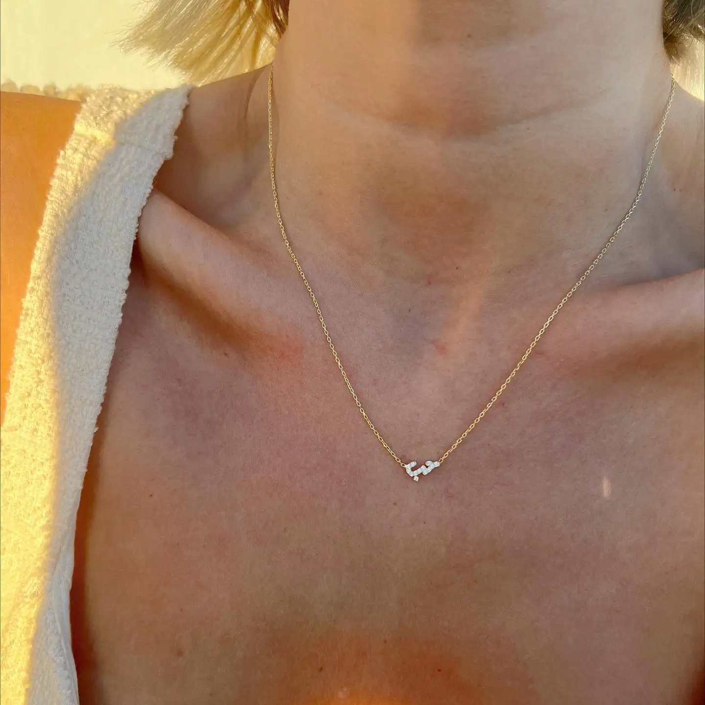 Ожерелье из серебра 925 пробы с арабской надписью «Love»