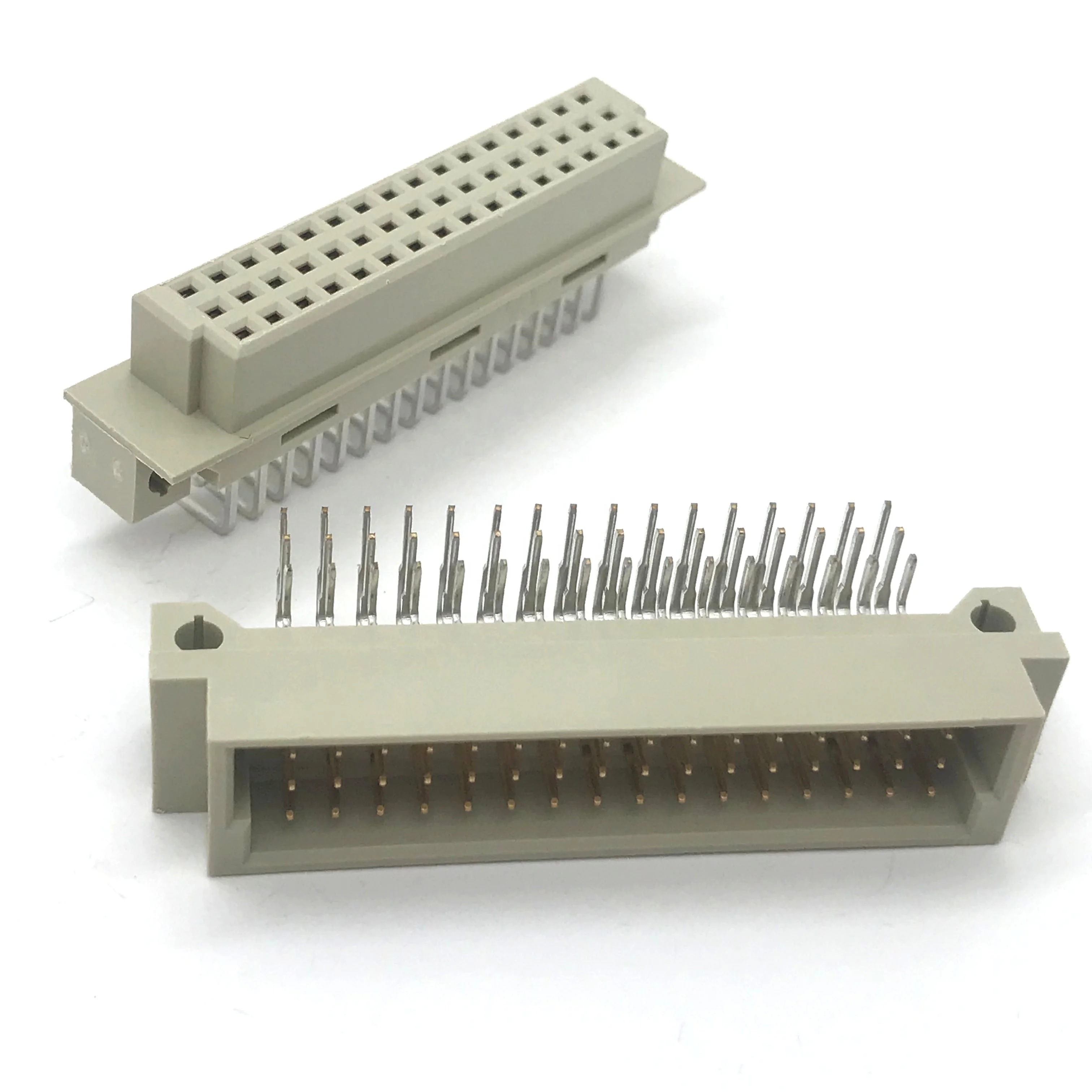 Eurocard Connector 3 Rows 8P 16P 32P 48Pin Vertical Euro 41612 Connector 180 Degree PCB Female Din41612 Connector