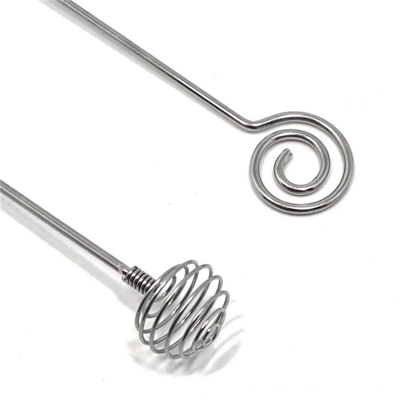7.8' Long Stainless Steel Spiral Design Honey Dipper Sticks