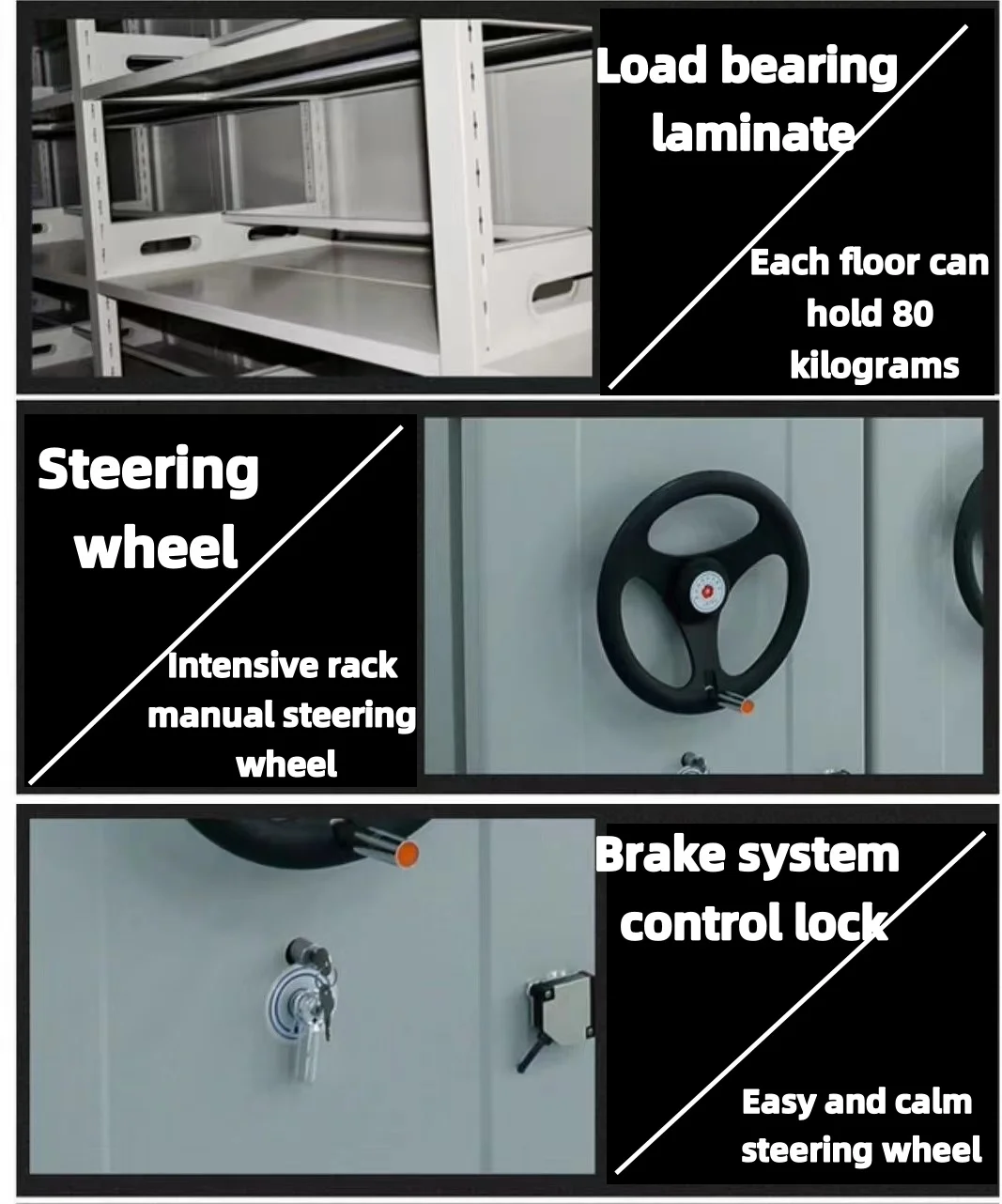 Mobile Shelving System Accessories Wheels