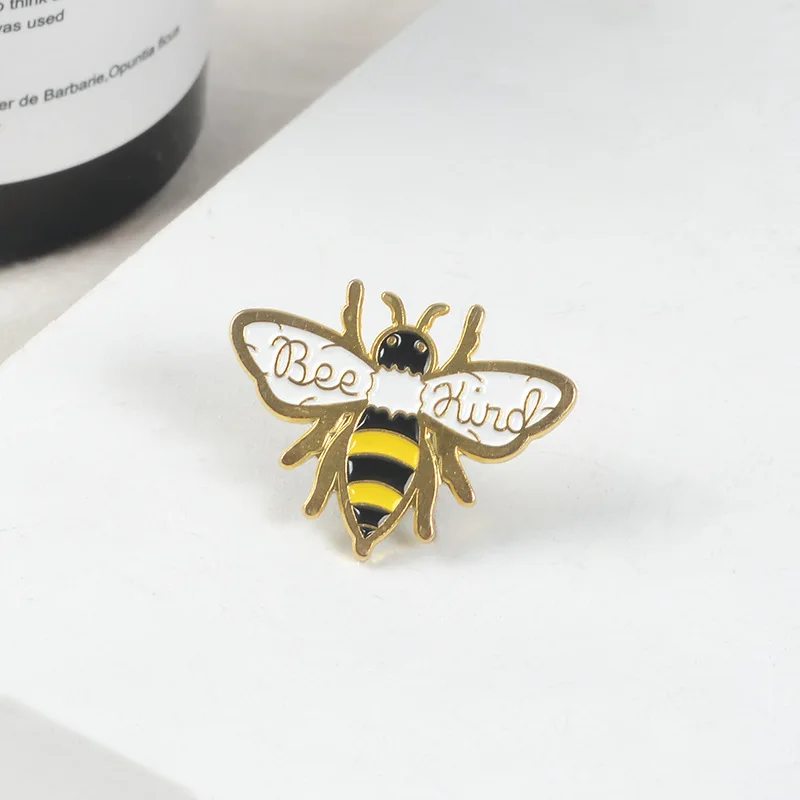 Bee Kind Save The Bees Inspirational Pins Collections Motivational Honey Bee Enamel Pin Quote Lapel Pin Brooches