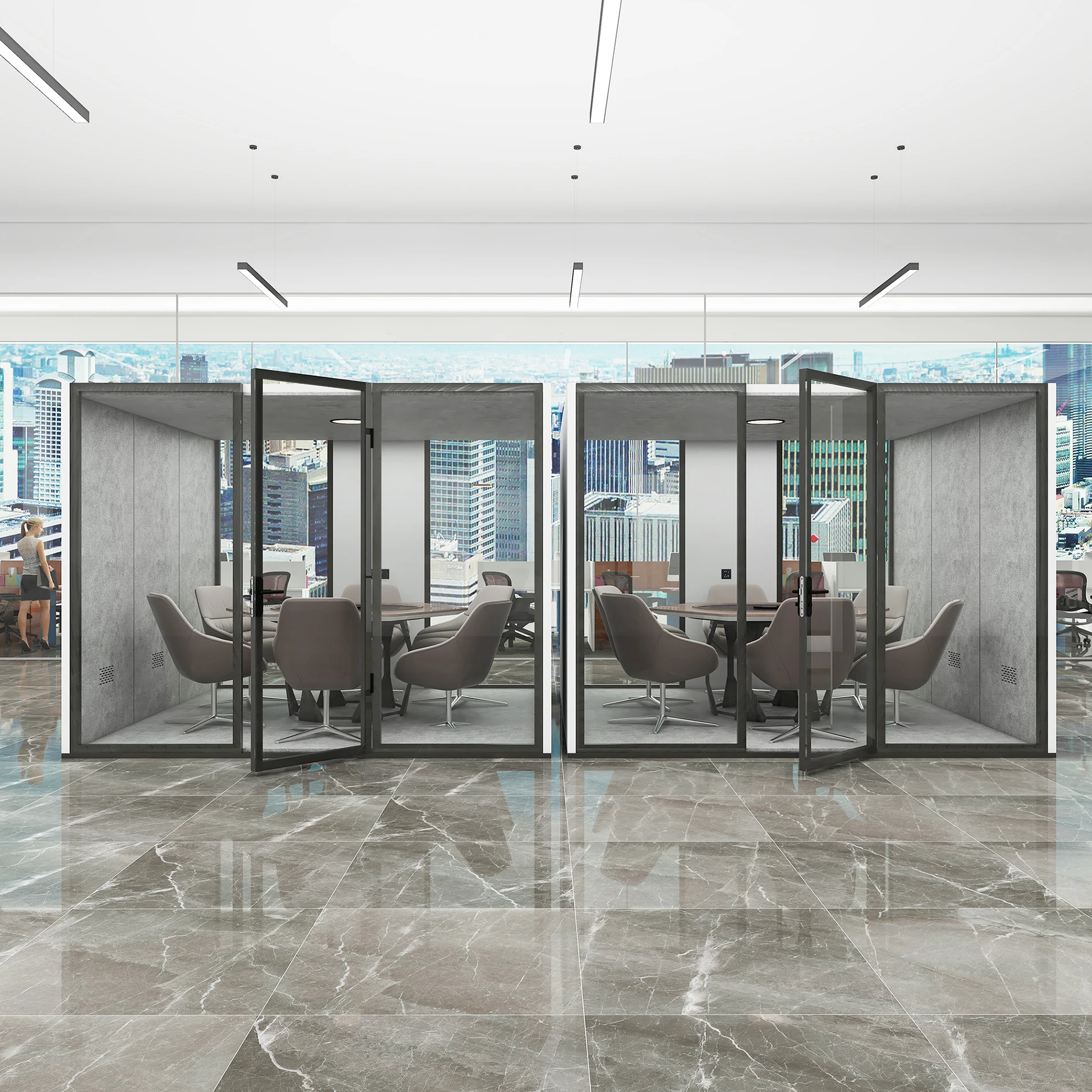 2022 Modern design Movable and easy install soundproof sleeping room pods