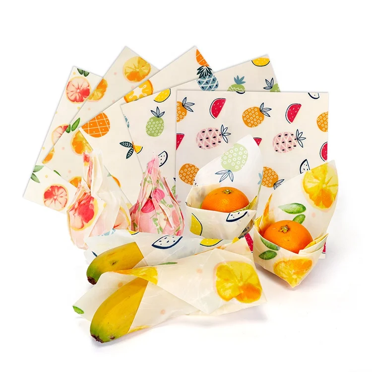 
Biodegradable Beeswax Wraps Kitchen Food Storage Wrapping Beeswax Paper 