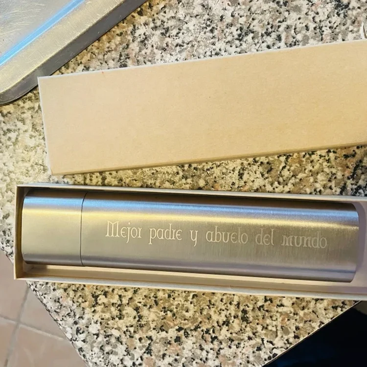 Personalized Engraved Cigar Holder Stainless Steel Cigar Boxes In Bulk Portable Wedding Party Gift Metal Humidors Cigar Cases