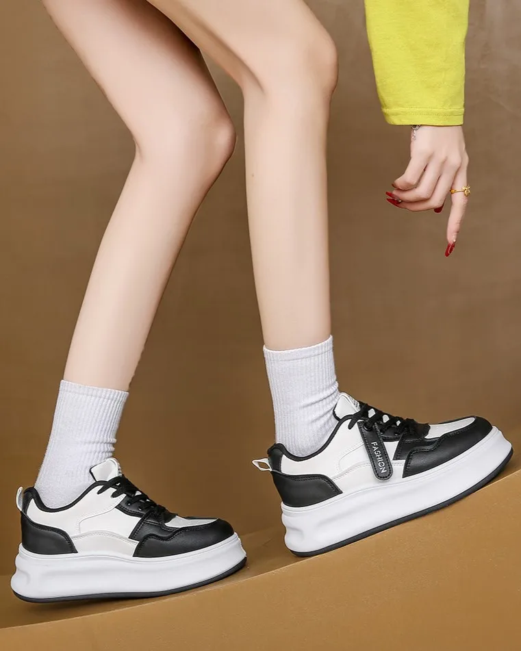 2024 Fashion OEM ODM wholesale street women outdoor shoes laced sneakers breathable sports shoes