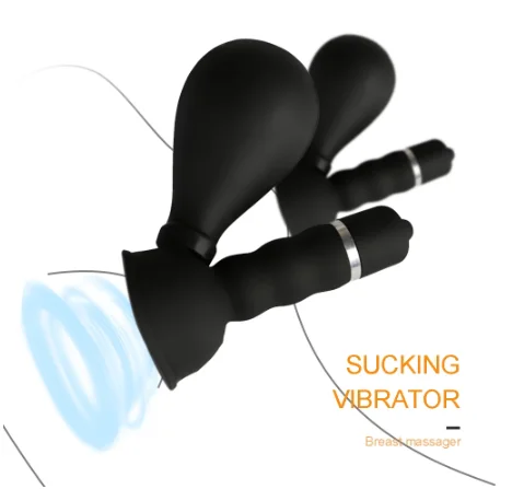 HOMI 2-Pack Vibrator Female Breast Feeding Massager Nipple Enlargement Pumps Adult Nipple Sucker Sex Toys For Women