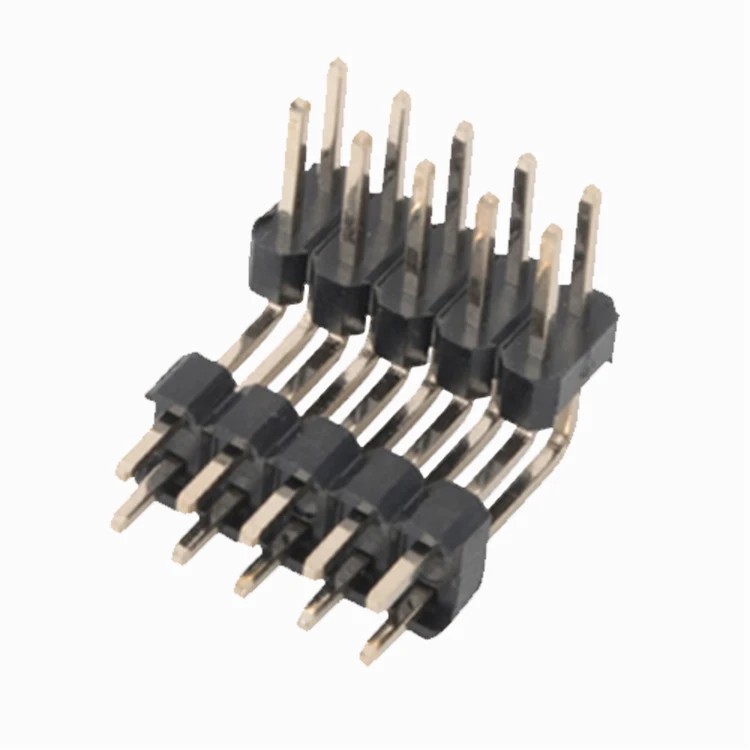 2,54 мм контактный разъем под прямым углом высокотемпературные пластиковые ПБТ черный UL94V-0