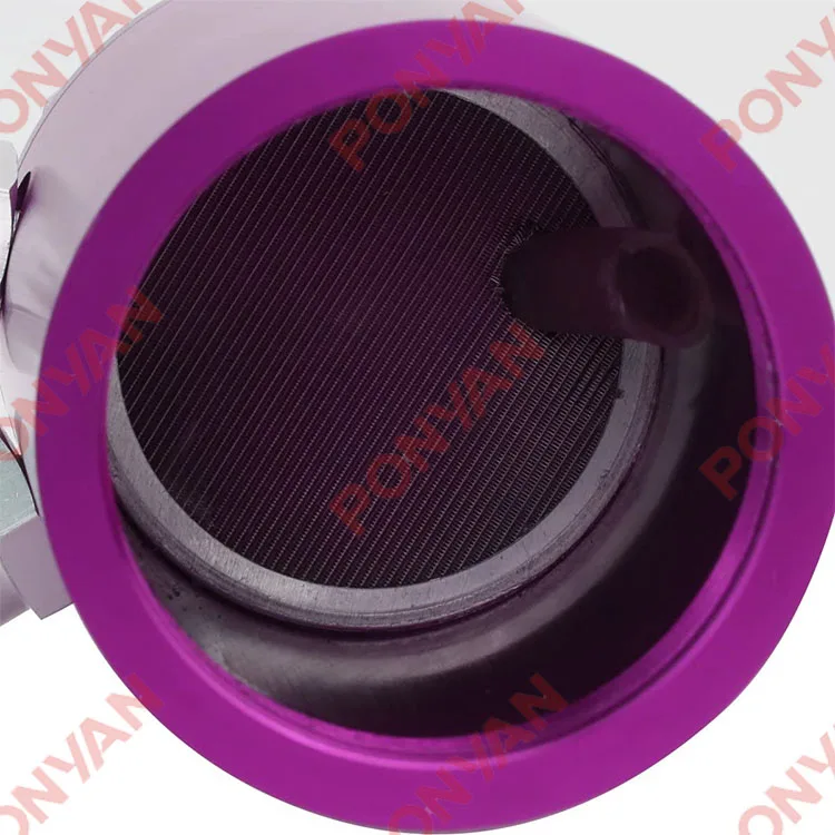 Aluminum Anodized Engine RED Oil Catch Tank High quality Can With Filter