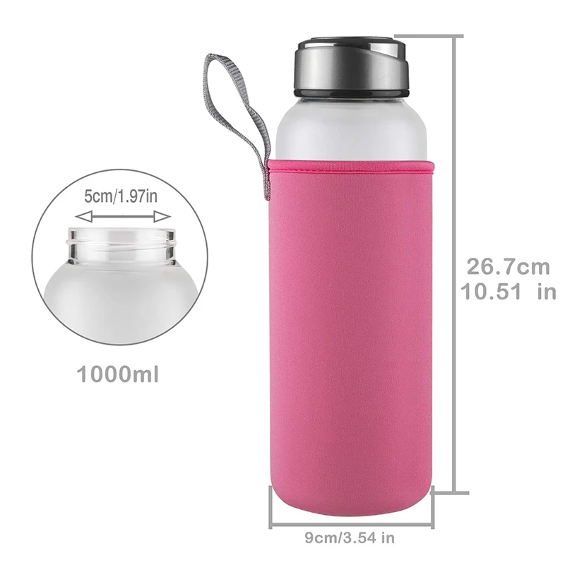 2019 HOT Amazon Selling Gradient Ramp Crystal Glass Water Bottle