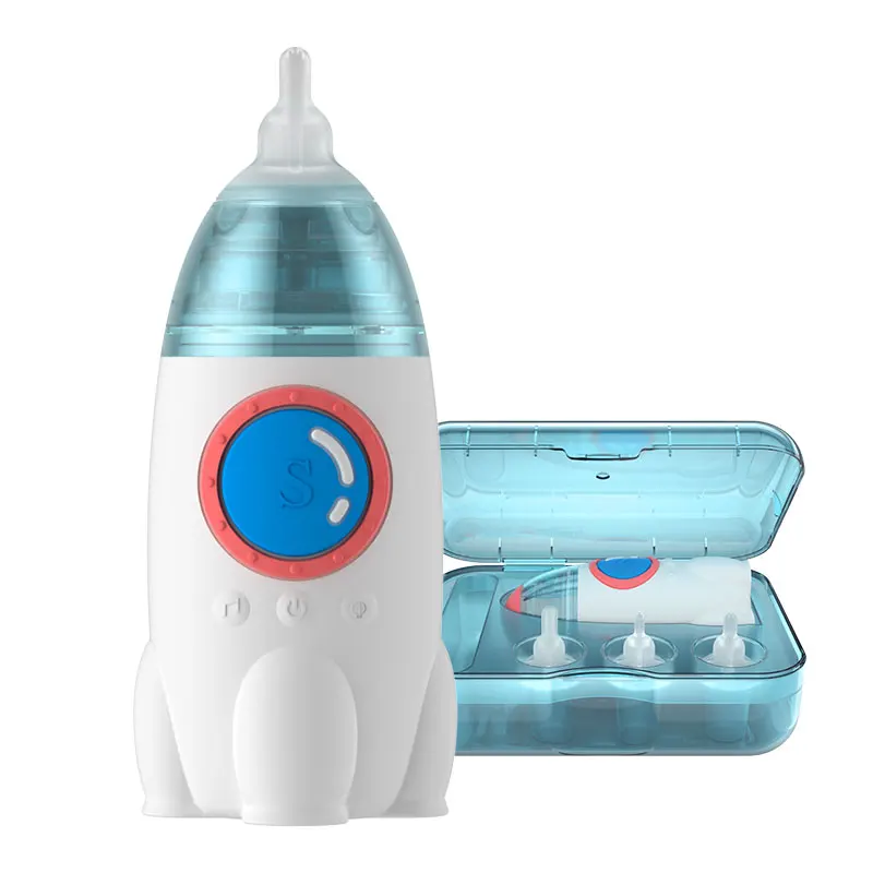 Upgraded Electric Nasal Aspirator BPA Free Silicone Anti- Back Flow Rocket  Nose Cleaner Baby Nasal Aspirator