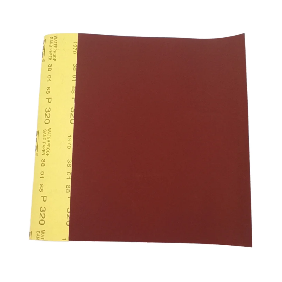 Waterproof Craft Paper Aluminum Oxide Red Abrasive Paper for Metal Use