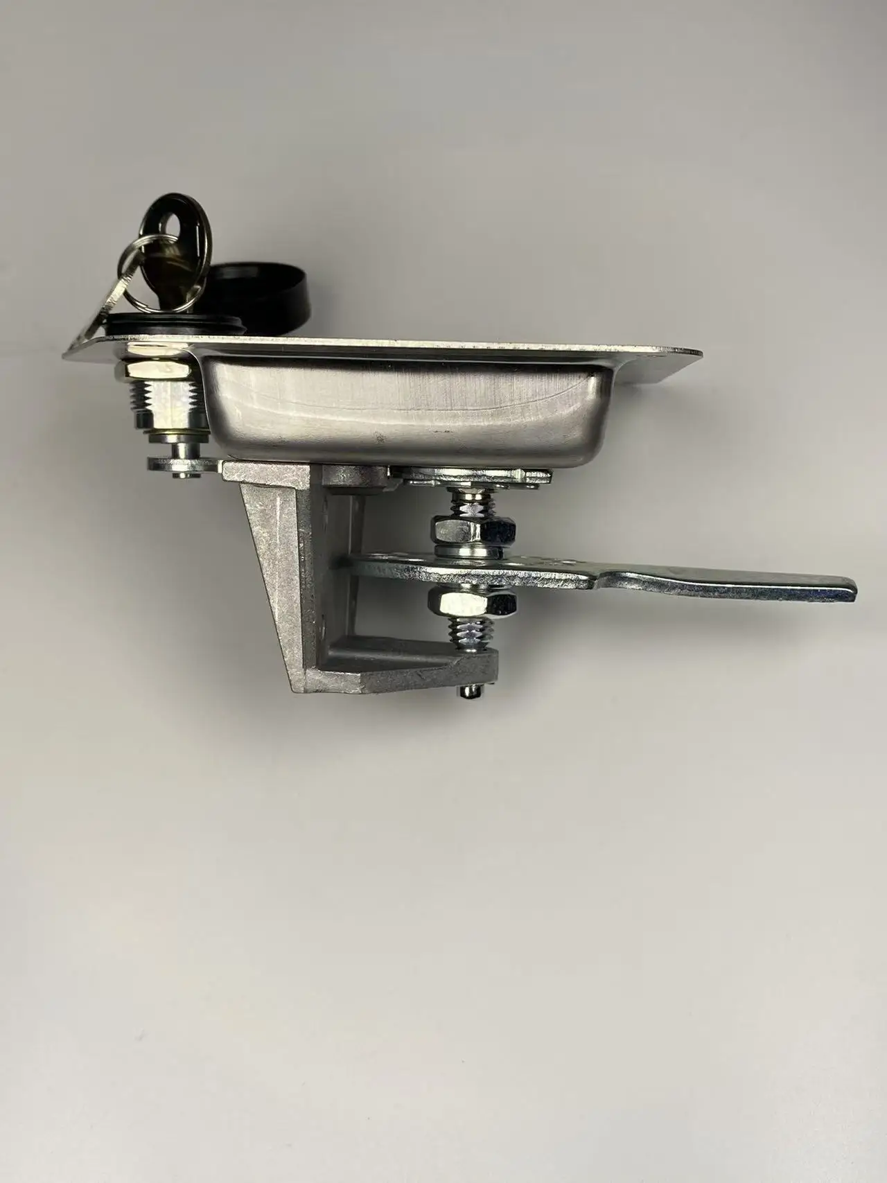 Personalized Custom Stainless Steel D Type Tool Canopy Hatch Trailer Toolbox Lock Truck Door Latch Hinges