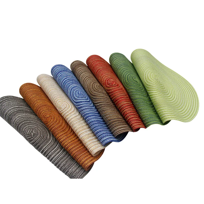 Cotton Yarn Placemats Table Natural Round Pvc Woven Vintage Dining Table Decorative Placemat