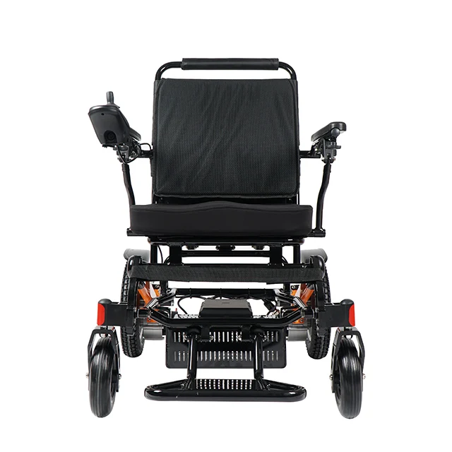 12 inches solid tyres 250w motor aluminum alloy frame portable foldable lightweight power wheelchair for Europe market