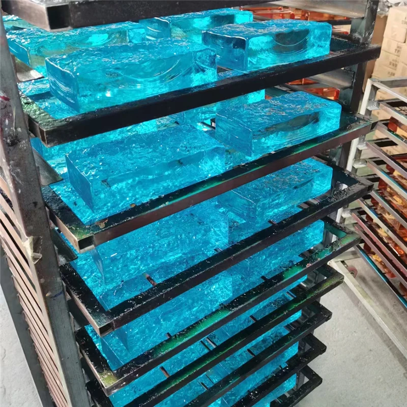 Customize wall decorative glass brick ultra clear glass brick solid building glass block