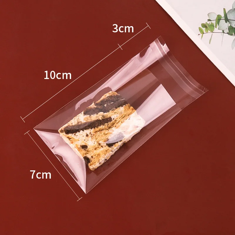 Heat Seal Food Grade Plastic Packing Bags Chocolate Nougat Caramel Candy Wrap Bicky Doughnut packaging bags