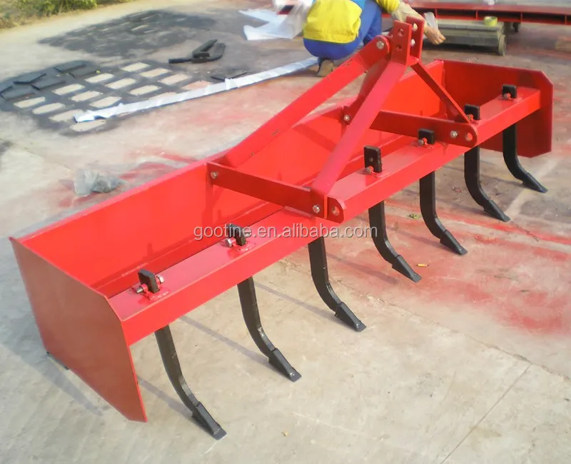 50hp 4 wheels tractor pull type 5ft compact box grading scraper for sale