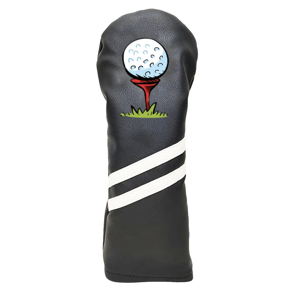 Wholesale Custom Golf Driver Head Cover Cartoon Embroidery Golf Accessories Waterproof Leather Malbon Golf Club Cover
