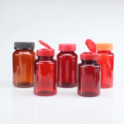 food container 50ml 60ml 80ml 100ml 120ml 150ml 180ml 200ml 250ml 300ml 400ml 500ml clear PET plastic candy jar with crc cap