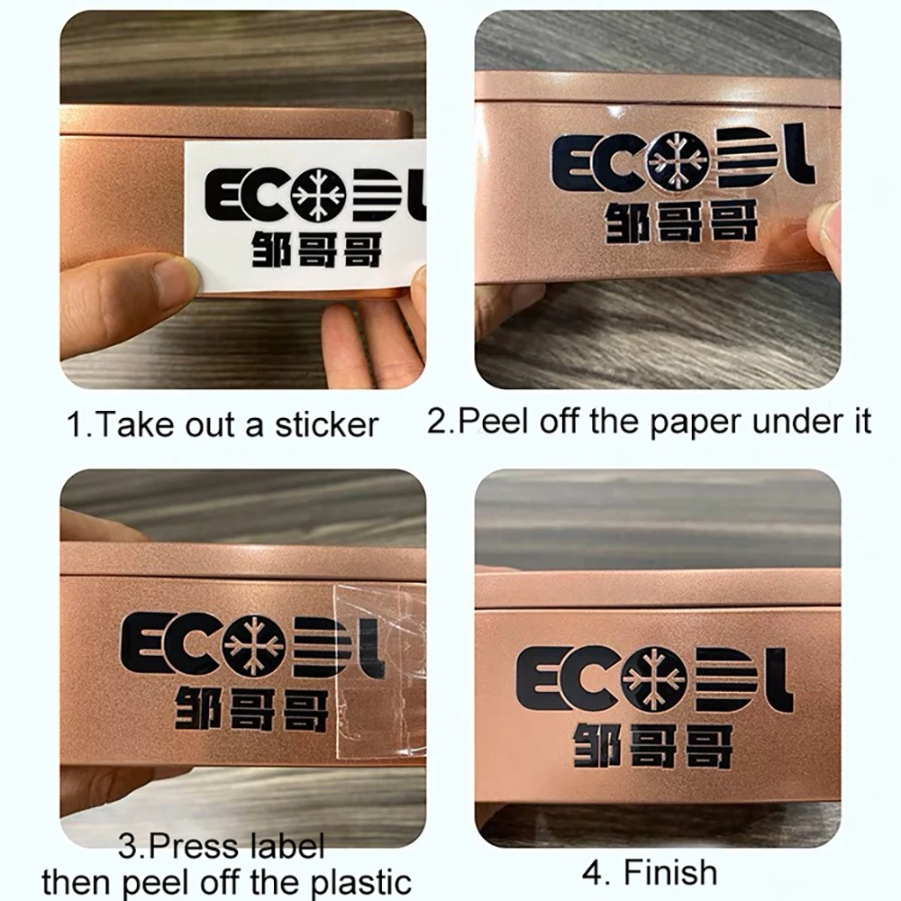 High Adhesive Custom Business Logo Waterproof Vinyl 3d Gold Metal UV Transfer Stickers for Any Products Packing Labels Stickers