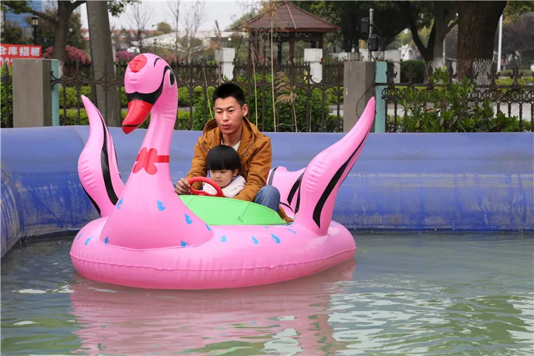 Cute animal inflatable bumper boat water park bumper boat water park electric bumper boat