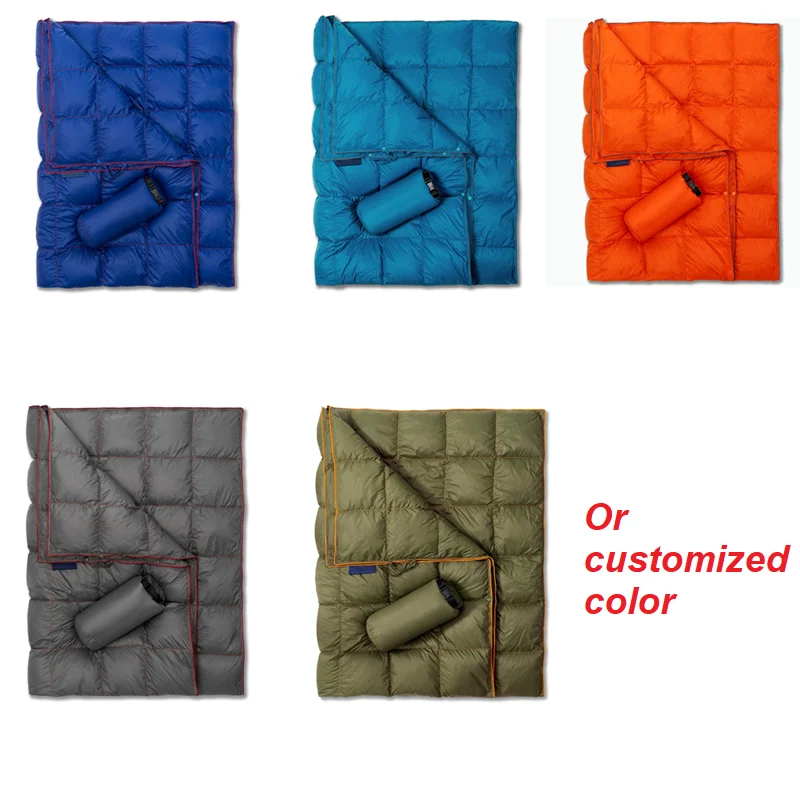Outdoor multifunctional camping blanket lightweight portable down blanket