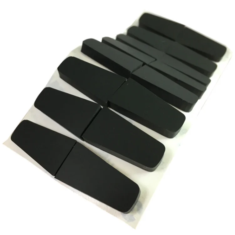 Deson clear black rubber bumper Holder Strip silicone anti-collision anti slip foam silicone rubber round feet pad gasket