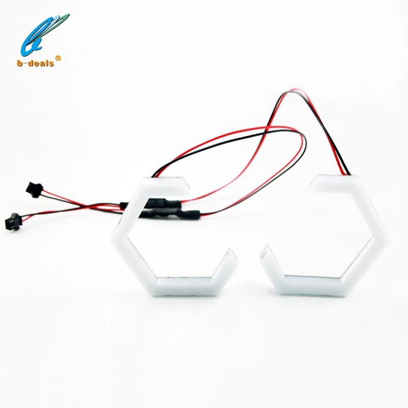 Мягкие легкие хлопковые шестигранные Светодиодные глаза ангела белые шестигранные галоши без точек на поверхности