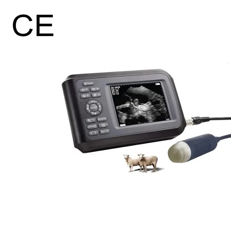 Animal Ultrasound Machine with Rectal Probe for Cattle and Horses V8 Portable Full Digital Veterinary Diagnostic Equipment