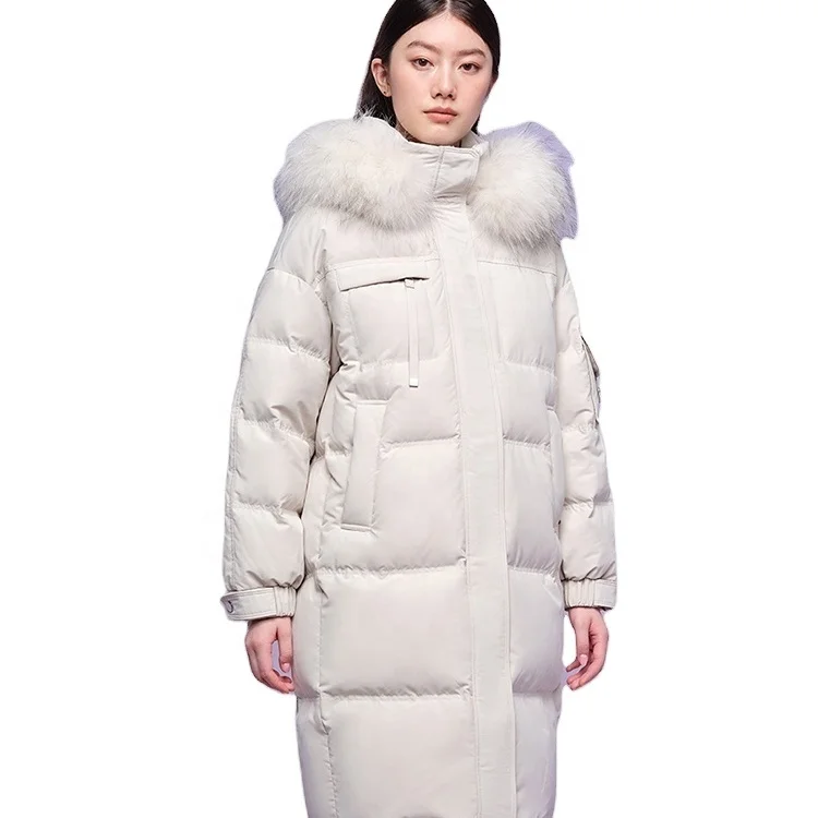 Women parka down filled custom long puffer jacket coat for women high quality importer winter coats