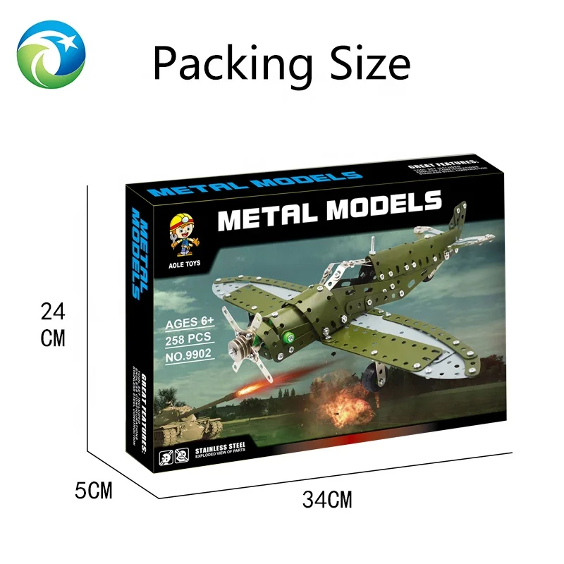 YQ Shantou STEM Block Toys 3D Puzzle Game Handicraft Metal Off-road Vehicle Truck Plane Assembling Building Blocks Toys For Kids