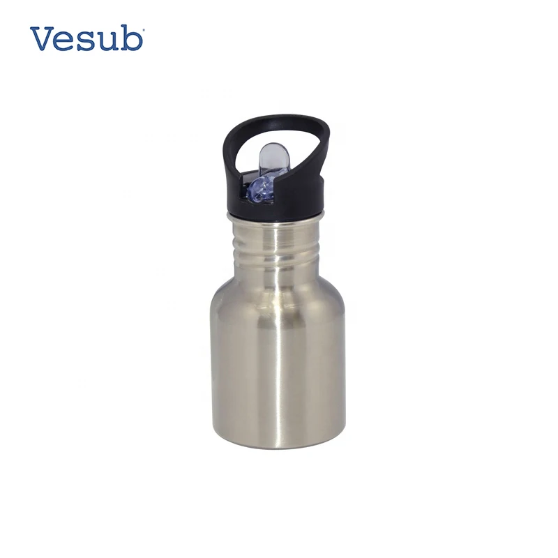 600ml White Outdoor Camping Bicycle Stainless Steel Vacuum Preservation Sublimation Water Bottle For Outdoor