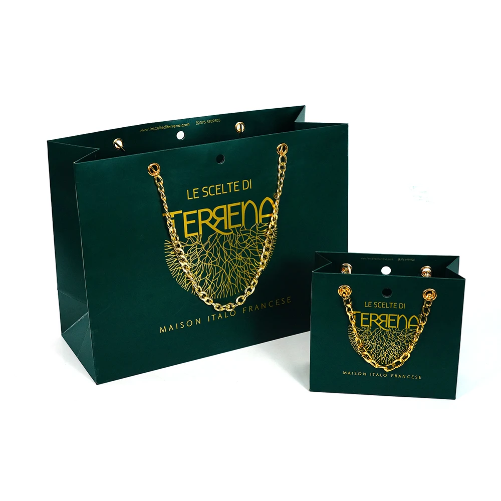 Machines Making Customized Gold Card Paper Bag For  Packaging Greaseproof Bag With Your Own Logo