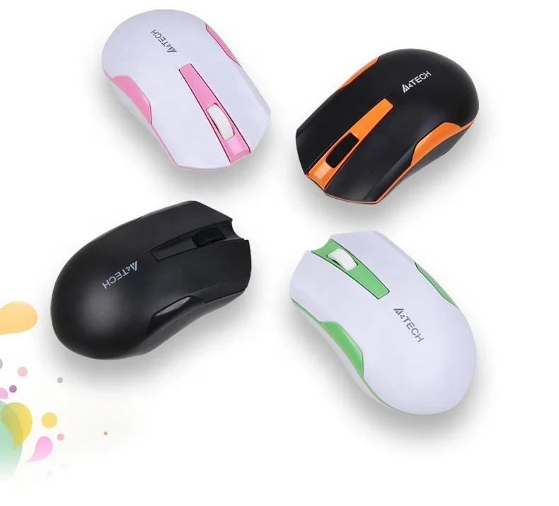 A4tech G3-200N wireless mouse business office household power saving portable optical mouse 2.4GHz 1000dpi Ergonomics usb 3keys