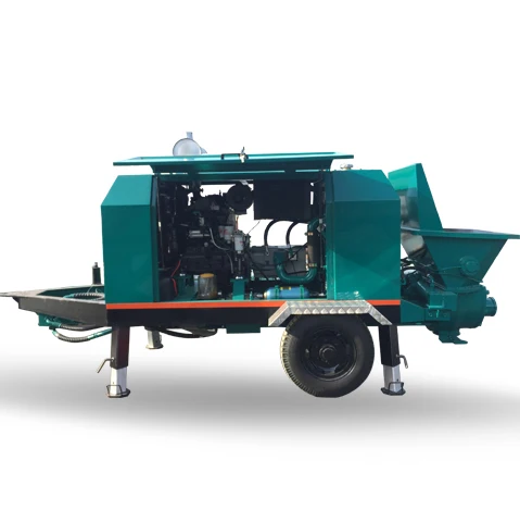High Efficiency diesel machine small pump self loading concrete mixer
