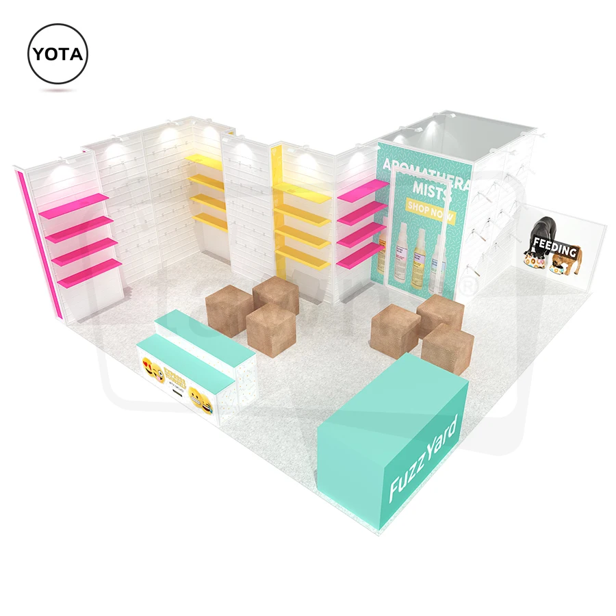 Tawns Best Popular Reusable Seg Frame Display Rackd Trade Show booth 6X6m Exhibition Stand