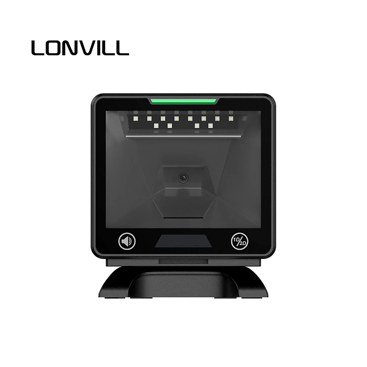OEM High Performance Big Window Supermarket Megapixels Auto-sensing 1d 2d In Counter Barcode Scanner