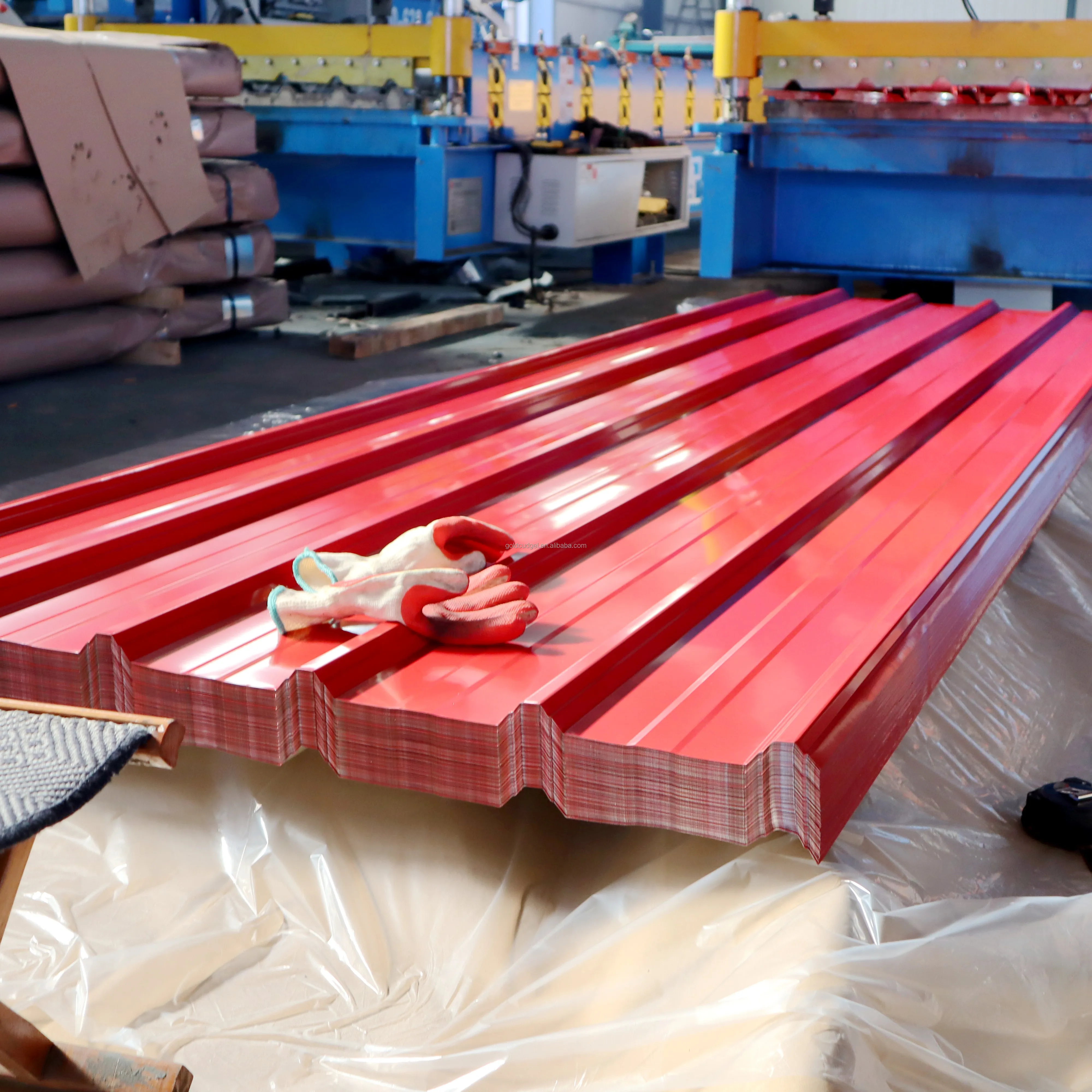 Color-Coated Corrugated Prepainted Galvanized Steel Roof Tiles